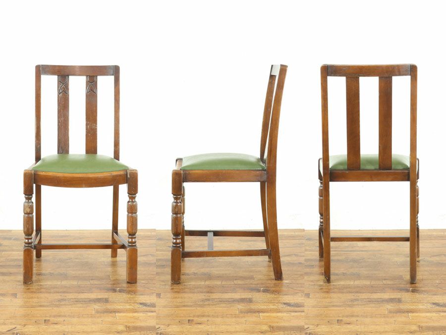 アンティーク 張替済ダイニングチェア 80052a