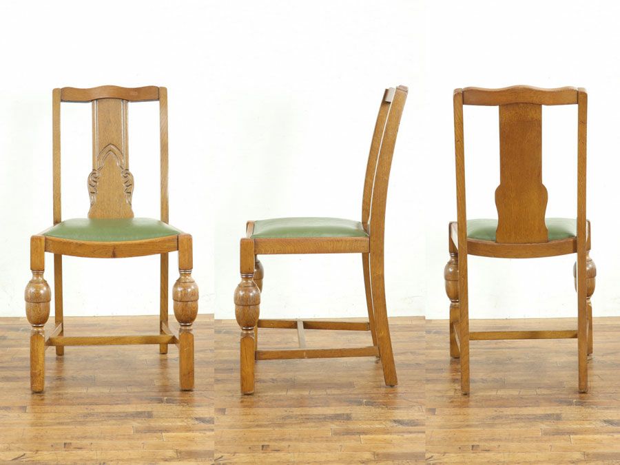 アンティーク 張替済ダイニングチェア 80262