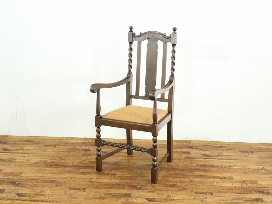 アンティーク家具 張替済アームチェア 80282a