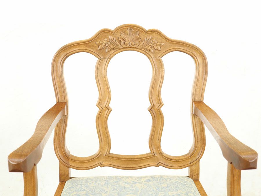 アンティーク 張替済アームチェア 65312