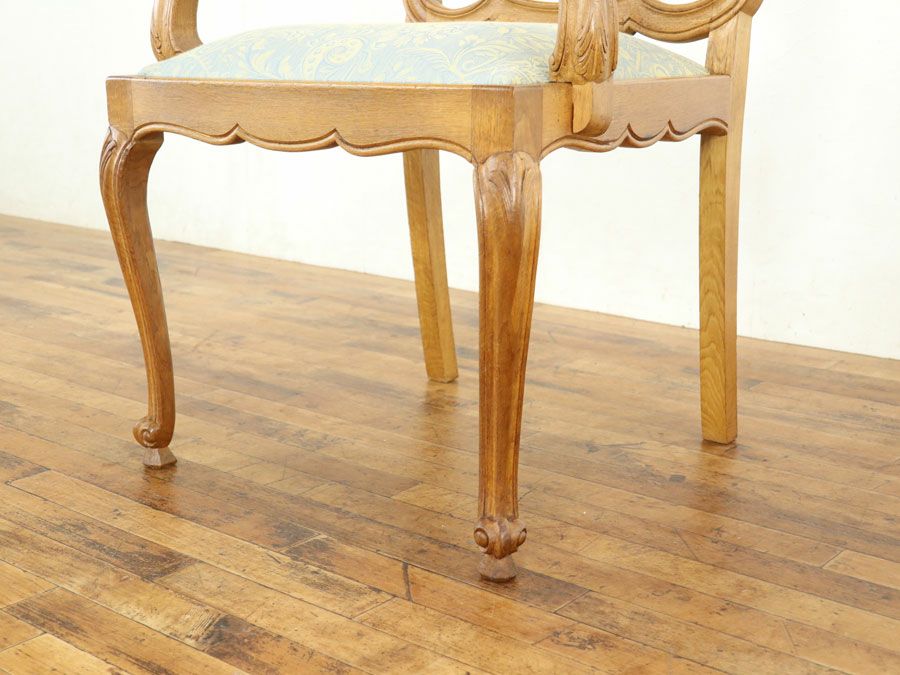 アンティーク 張替済アームチェア 65312