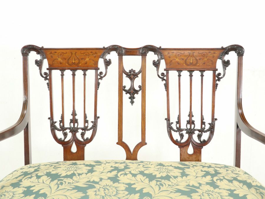 アンティーク 張替済ダイニングチェア 80052a