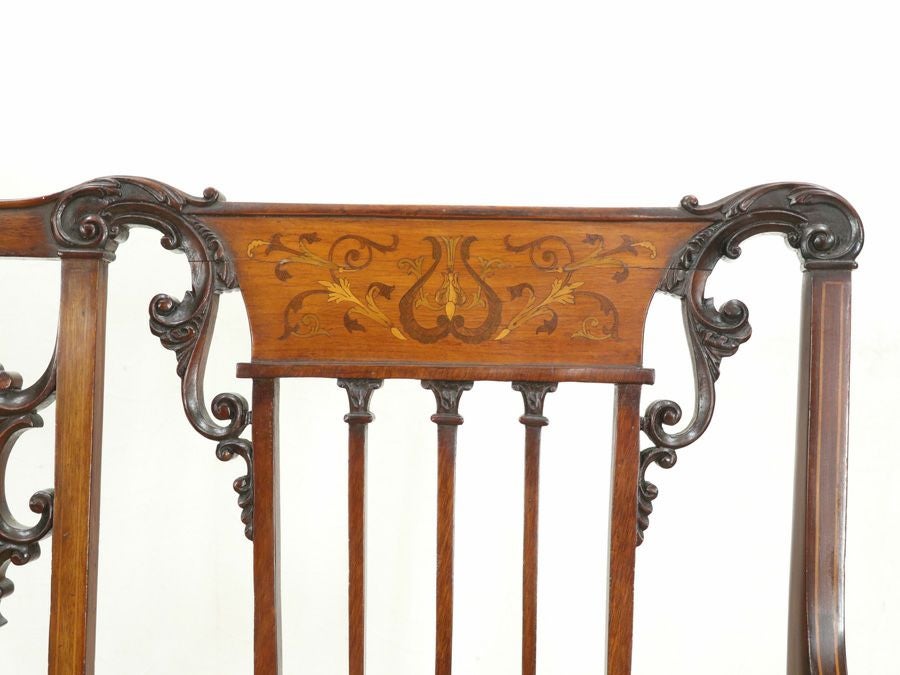 アンティーク 張替済ダイニングチェア 80052a