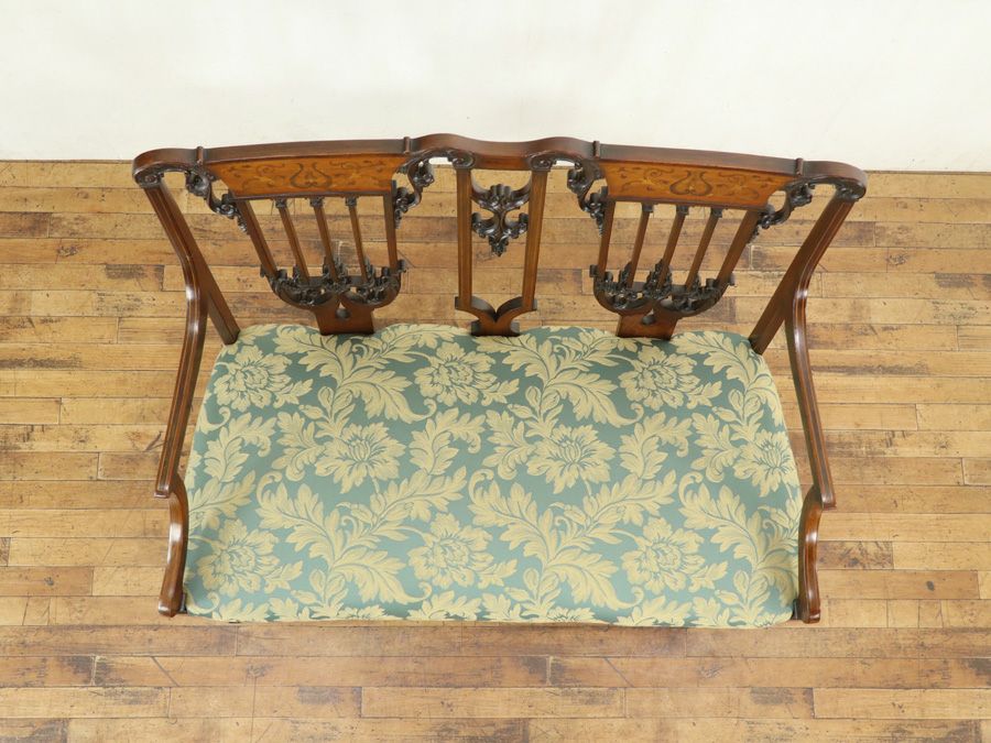 アンティーク 張替済ダイニングチェア 80052a