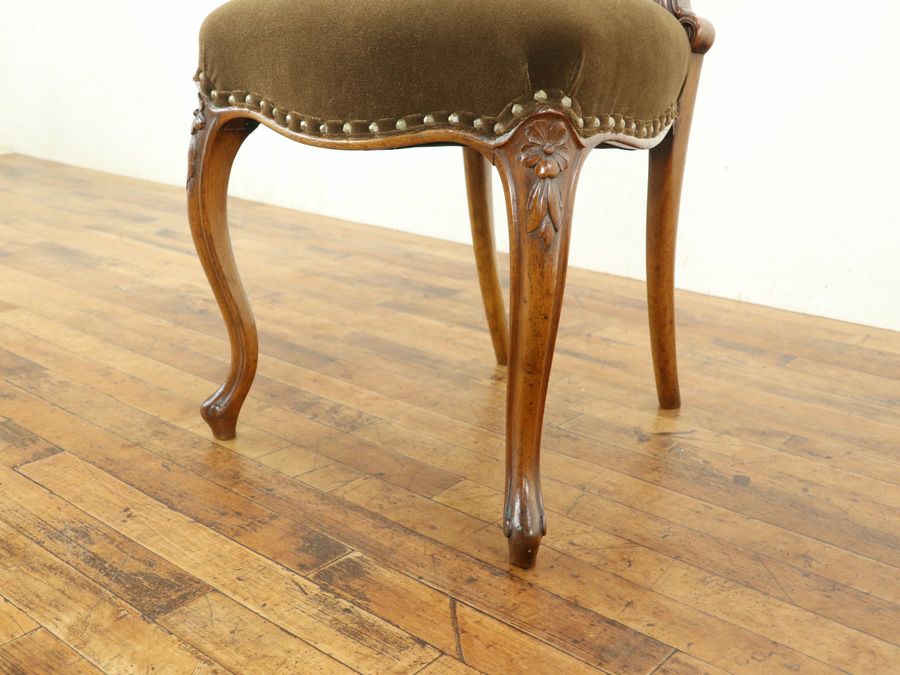 アンティーク家具 張替済アームチェア 80281