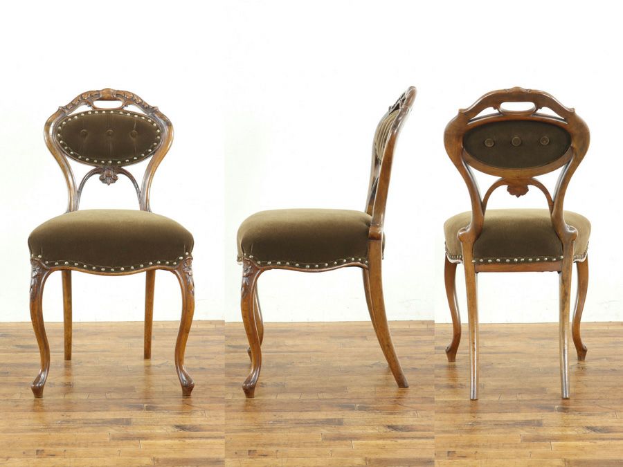 アンティーク家具 張替済アームチェア 80281