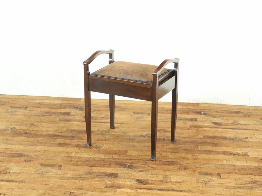 アンティーク家具 張替済スツール 80090