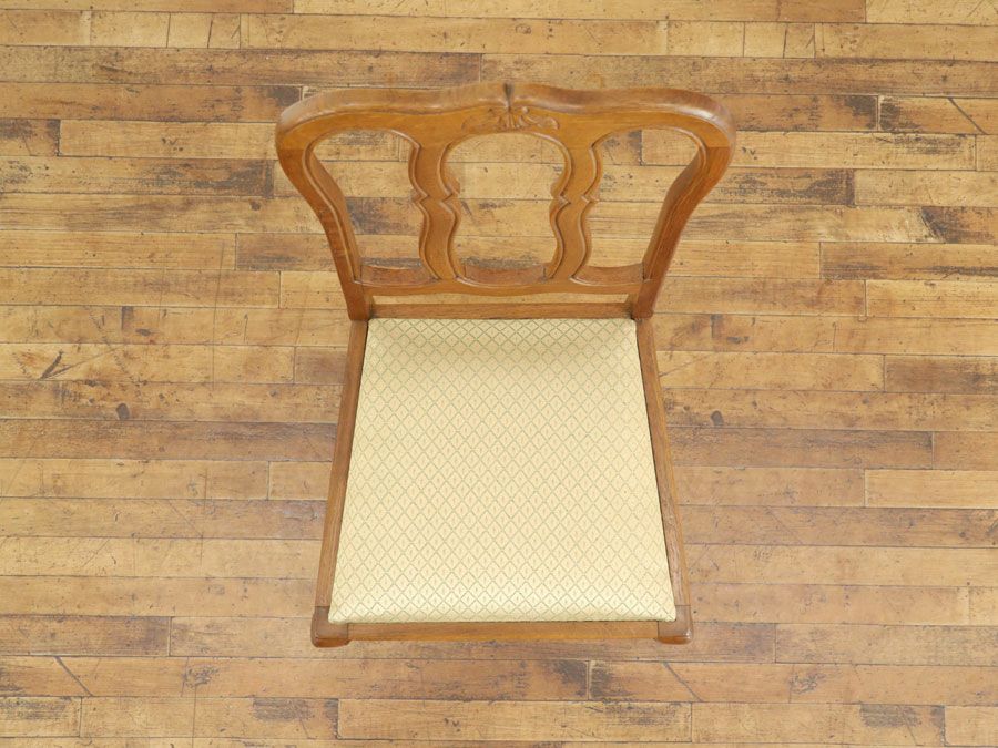 アンティーク 張替済ダイニングチェア 65300b