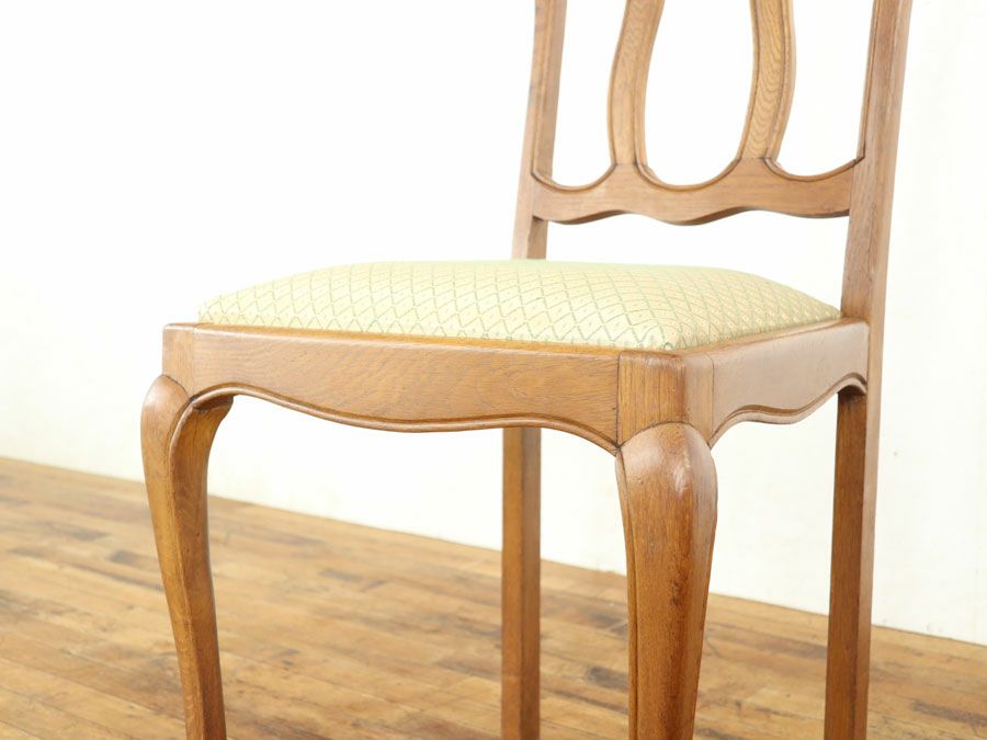 アンティーク 張替済ダイニングチェア 65300b