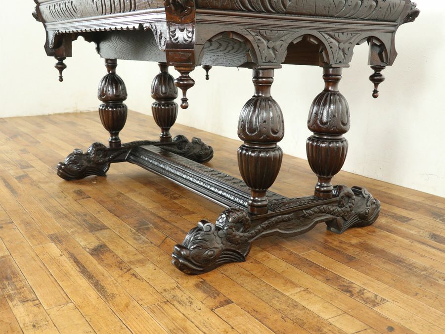 ドルフィンテーブル　アンティークフレックス