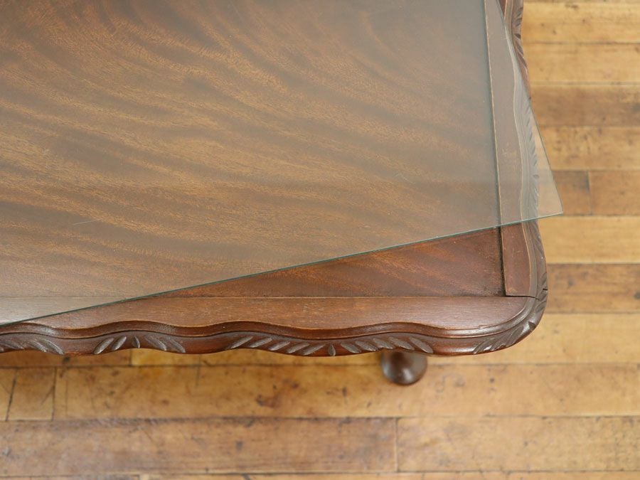 イギリス ガラストップコーヒーテーブル 80367