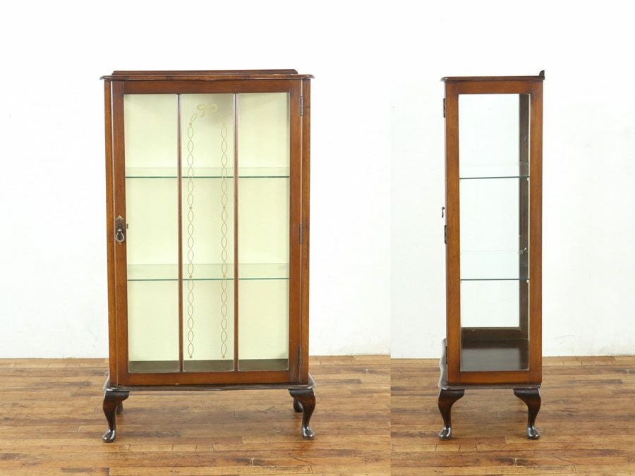 アンティーク家具 張替済ショーケース 80353