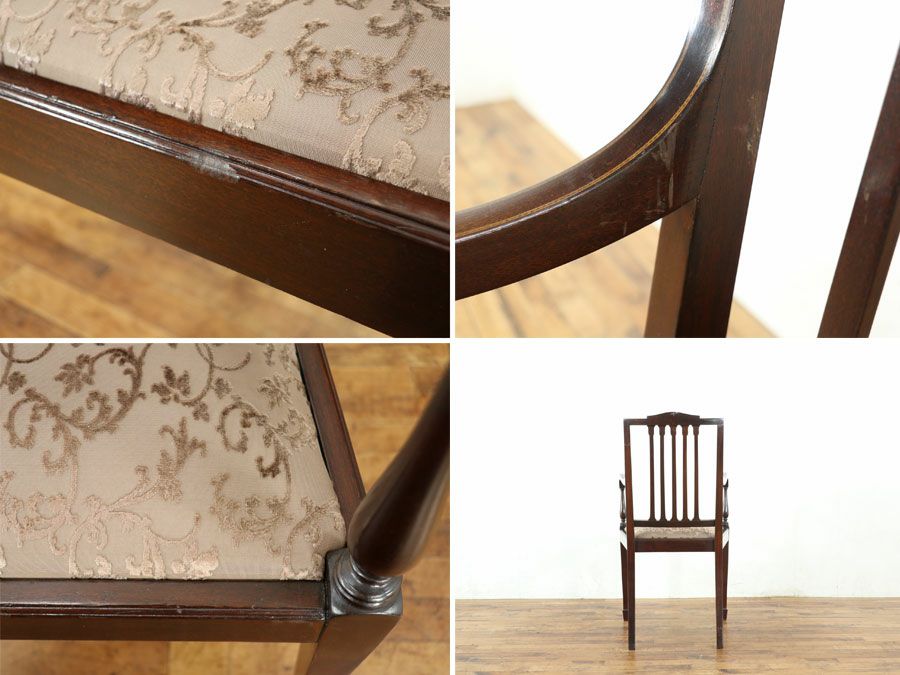 アンティーク家具 張替済アームチェア 80405a