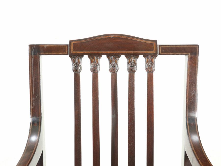 アンティーク家具 張替済アームチェア 80405b