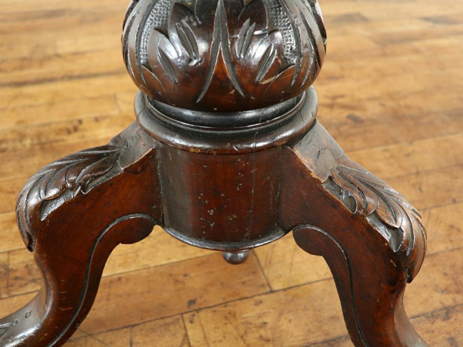 アンティーク家具 張替済ピアノスツール 80483