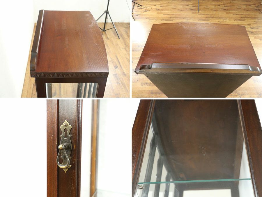 アンティーク家具 張替済ショーケース 80010
