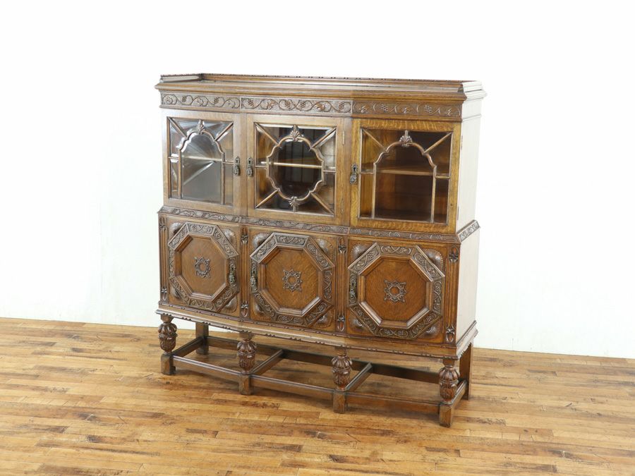 アンティーク家具 キャビネット 80495