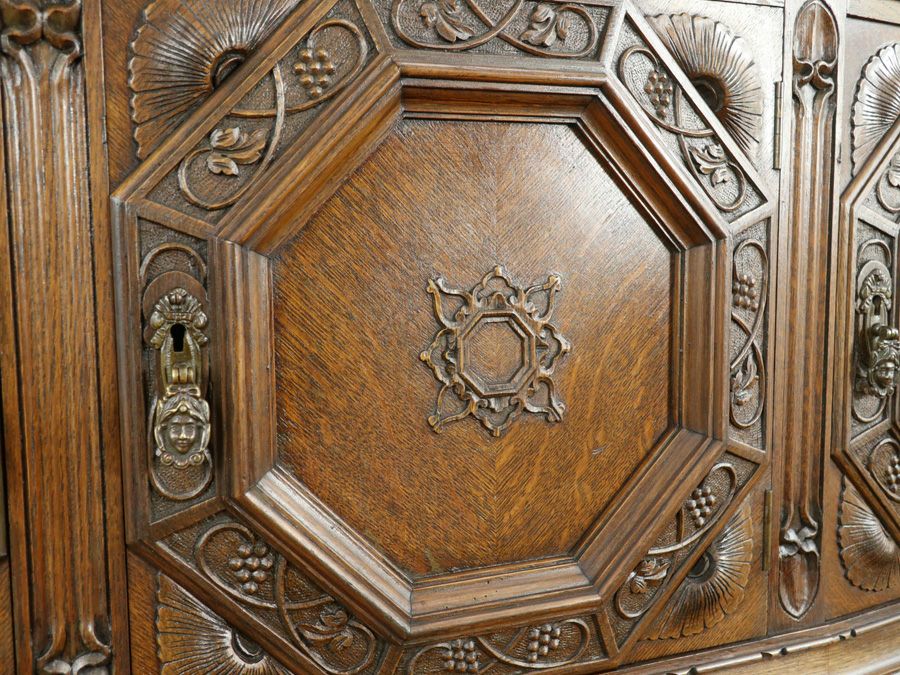 アンティーク家具 キャビネット 80495