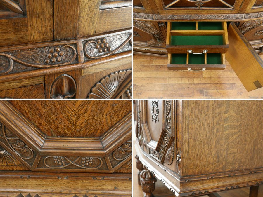 アンティーク家具 キャビネット 80495