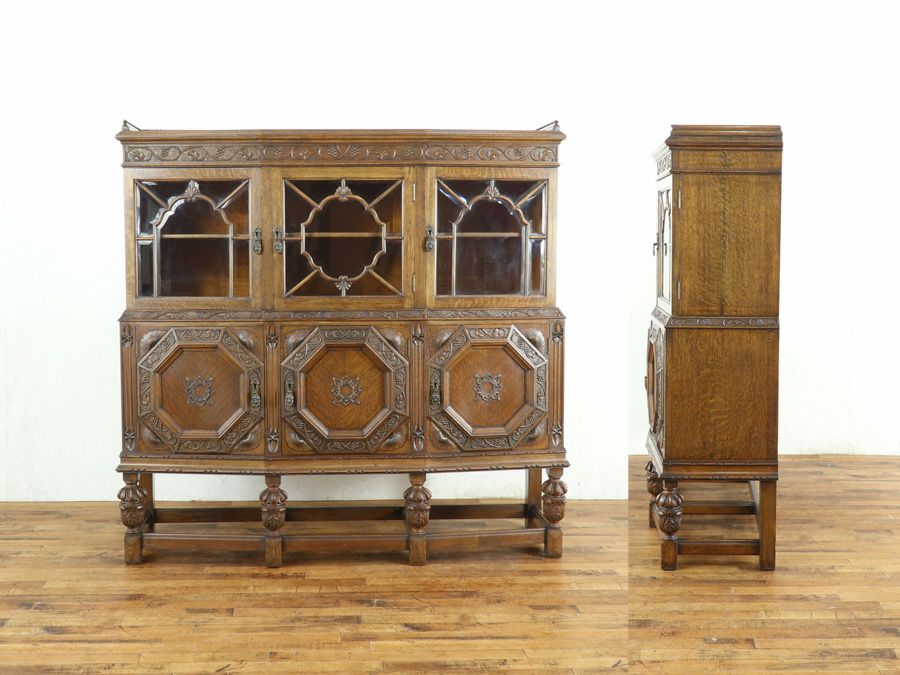 アンティーク家具 キャビネット 80495