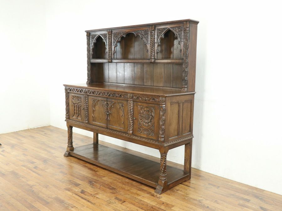 アンティーク家具 カップボード 80605