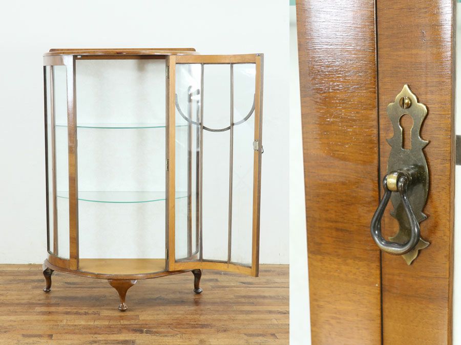 アンティーク家具 張替済ショーケース 80291