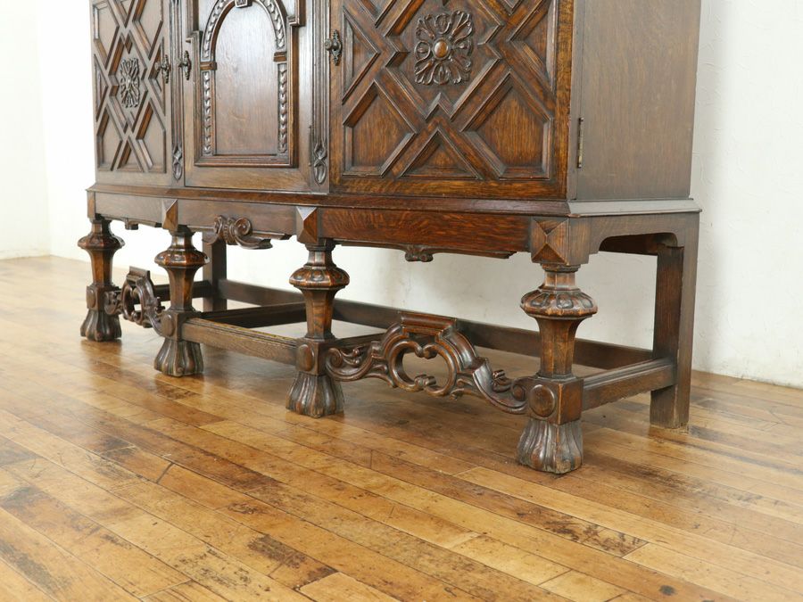 アンティーク家具 キャビネット 80513