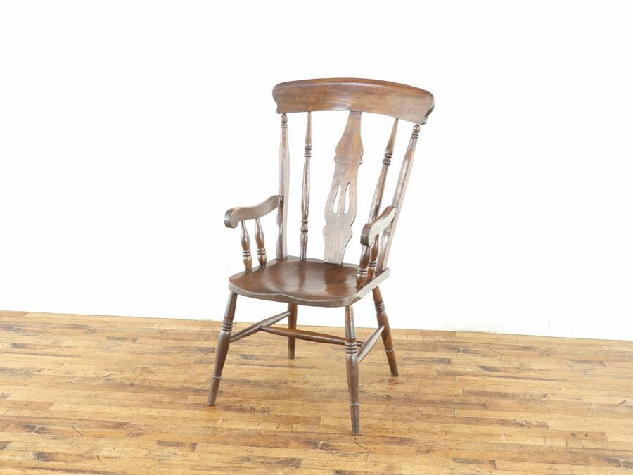 アンティーク グランドファーザーチェア 80577