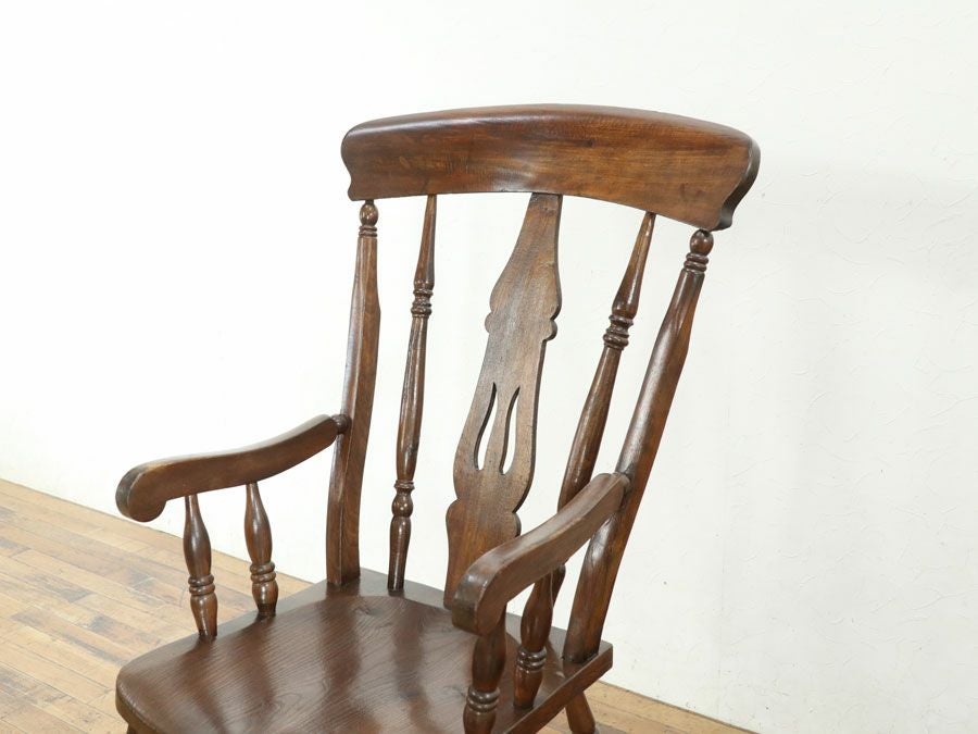 アンティーク グランドファーザーチェア 80577