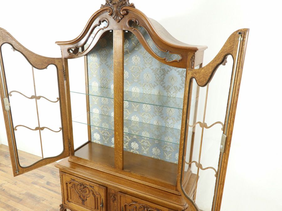 アンティーク家具 ロココキャビネット 65402a