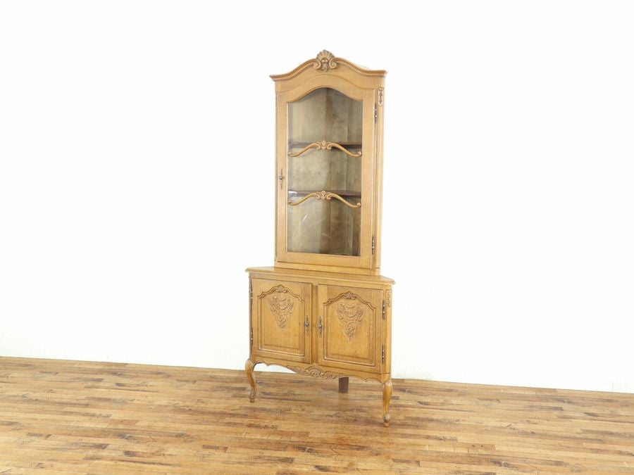 アンティーク家具 コーナーキャビネット 65347