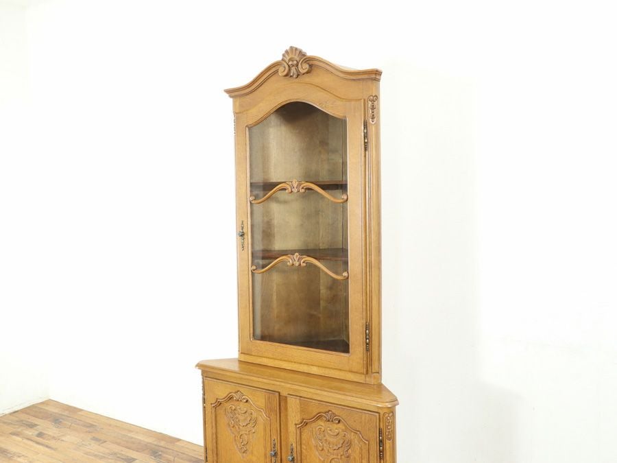 アンティーク家具 コーナーキャビネット 65347