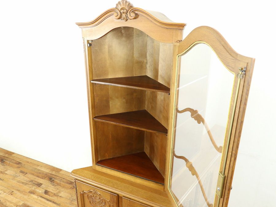 アンティーク家具 コーナーキャビネット 65347