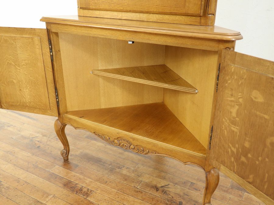 アンティーク家具 コーナーキャビネット 65347
