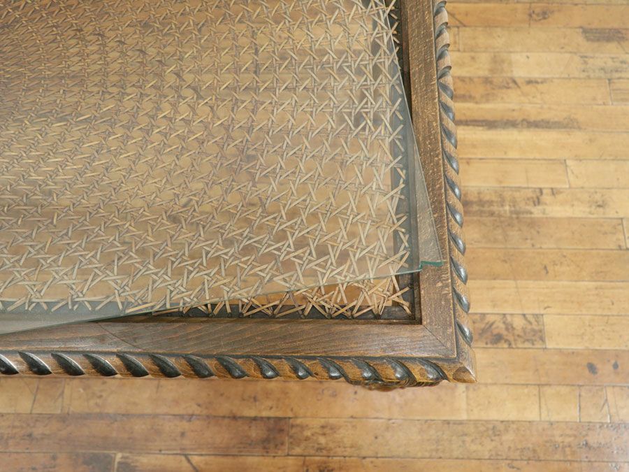 フランス ガラストップコーヒーテーブル 65441