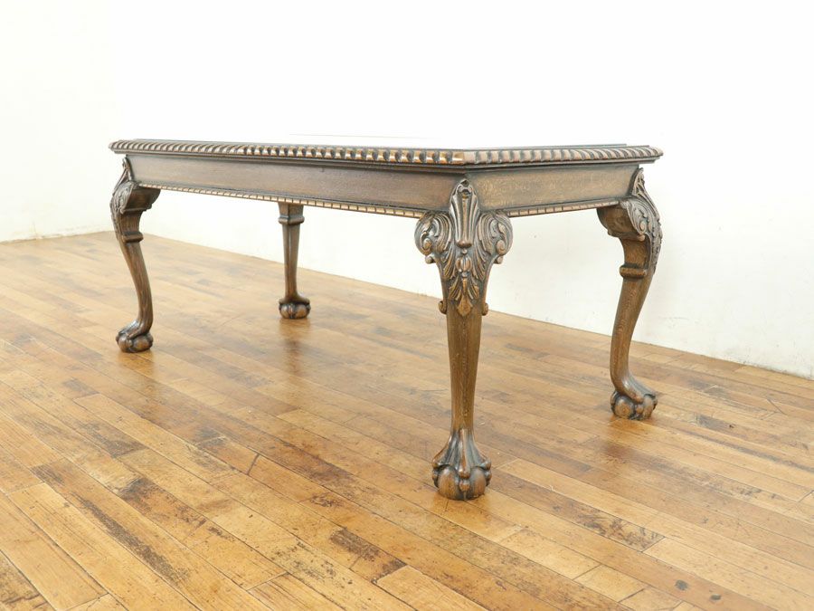 フランス ガラストップコーヒーテーブル 65441