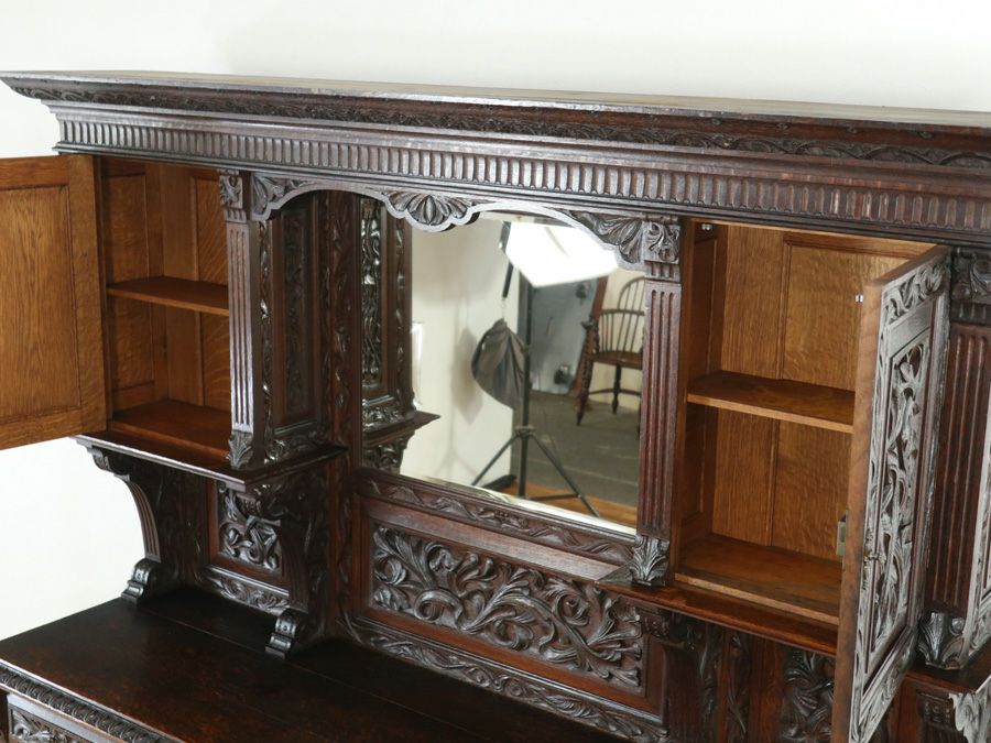 イギリスアンティーク家具 キャビネット 80600