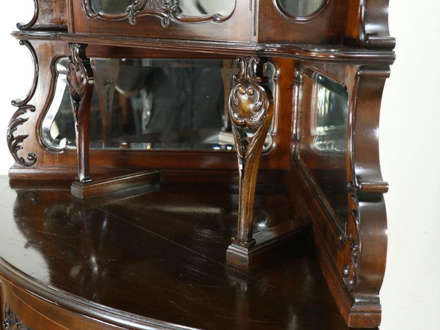 アンティーク家具 コーナーキャビネット 80493