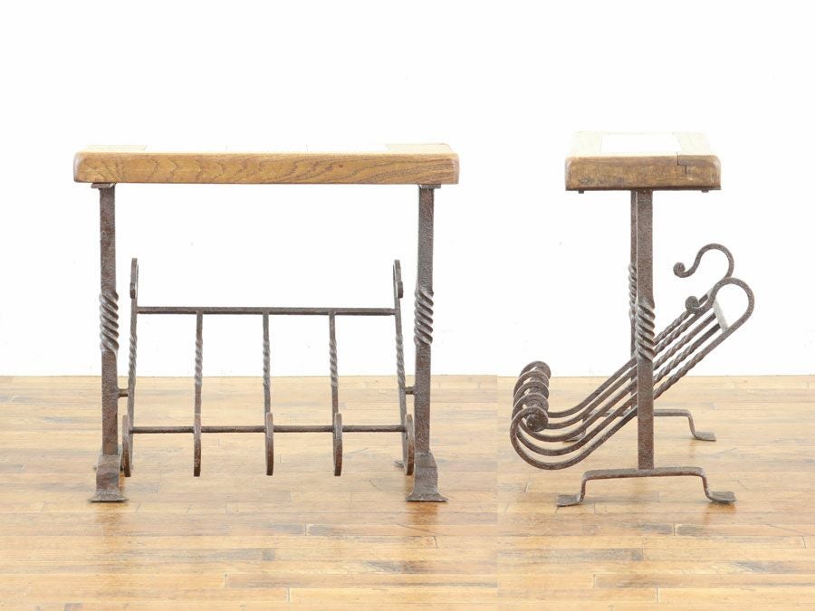 アンティーク家具 マガジンラック 65467