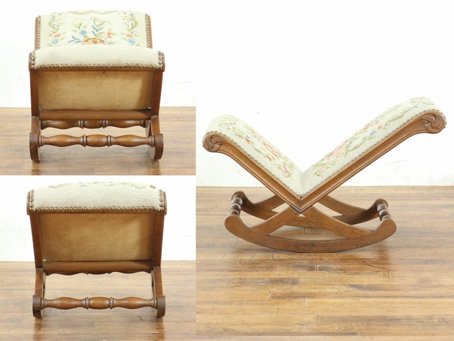 アンティーク家具 オットマン 65469