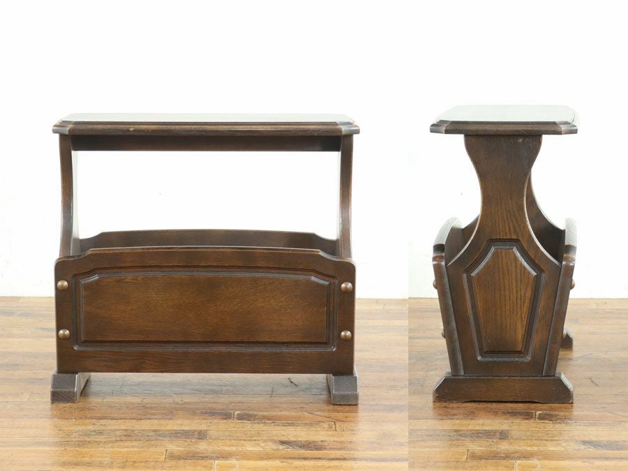 アンティーク家具 マガジンラック 65364b