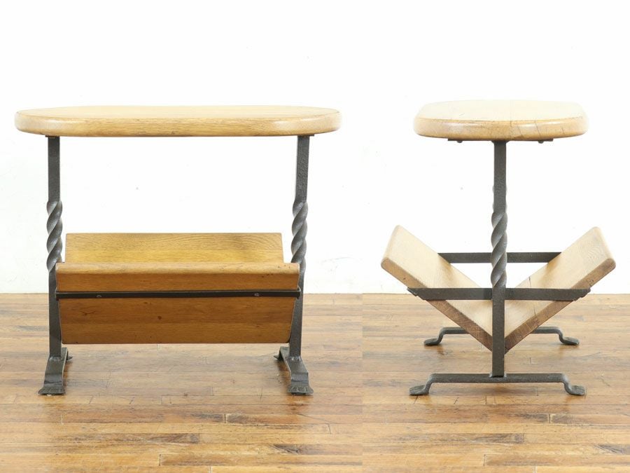 アンティーク家具 マガジンラック 65418