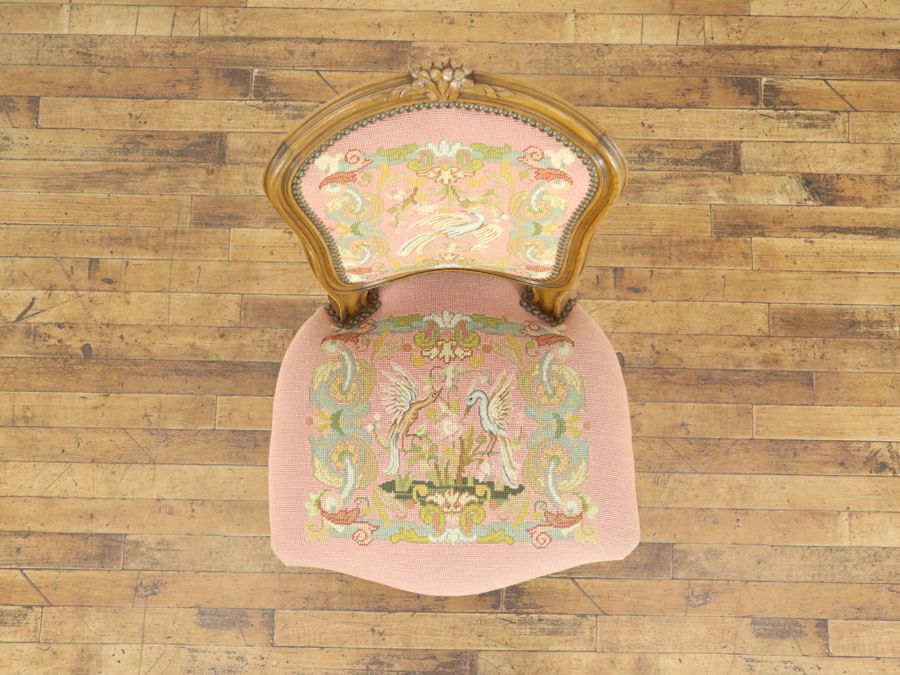 アンティーク家具 プチポワンチェア 65433