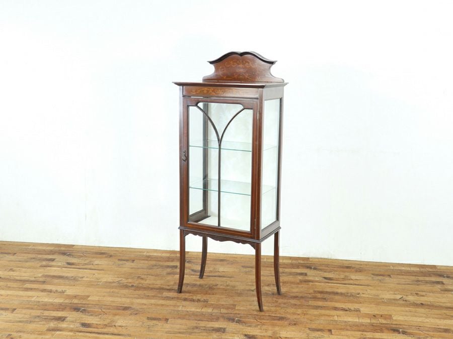 アンティーク家具 張替済ショーケース 80617