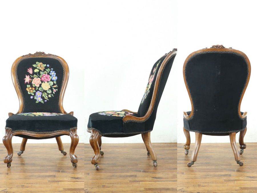 アンティーク家具 プチポワンチェア 80566