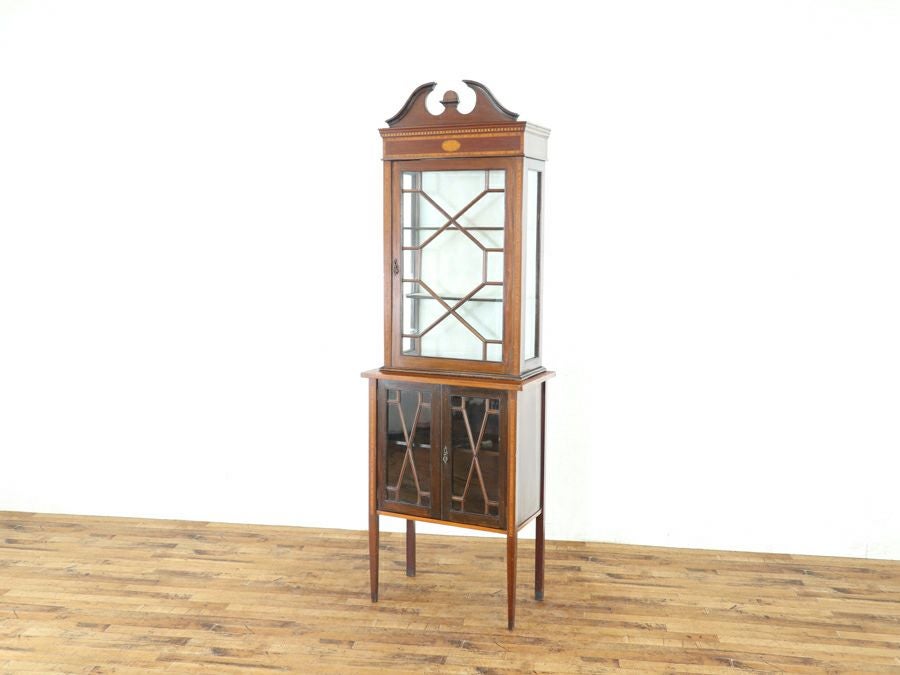 アンティーク家具 張替済ショーケース 80489