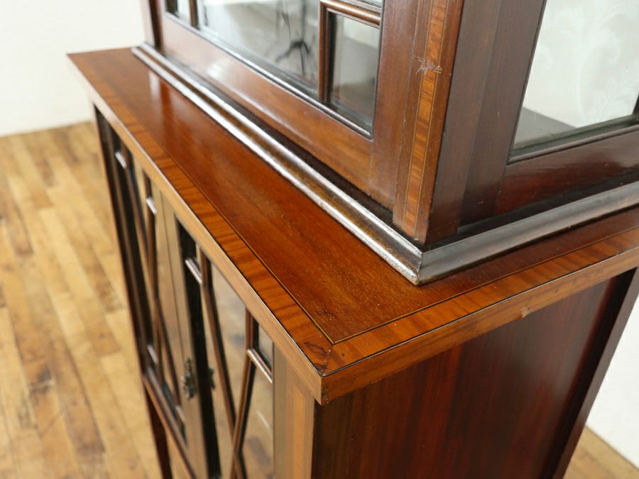 アンティーク家具 張替済ショーケース 80489
