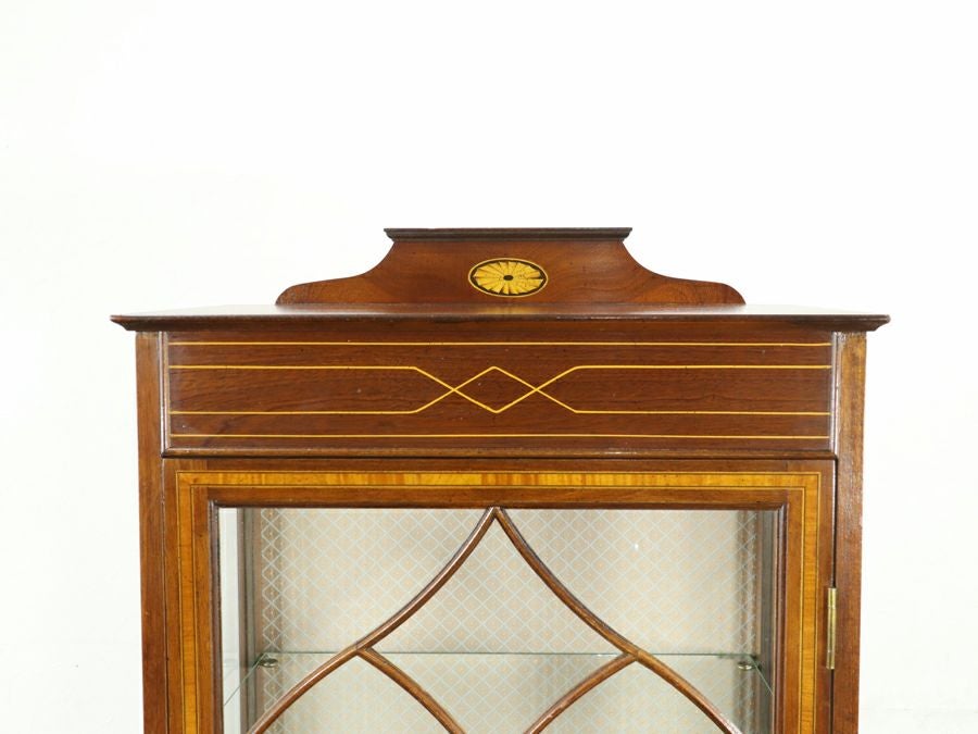 アンティーク家具 張替済ショーケース 80614