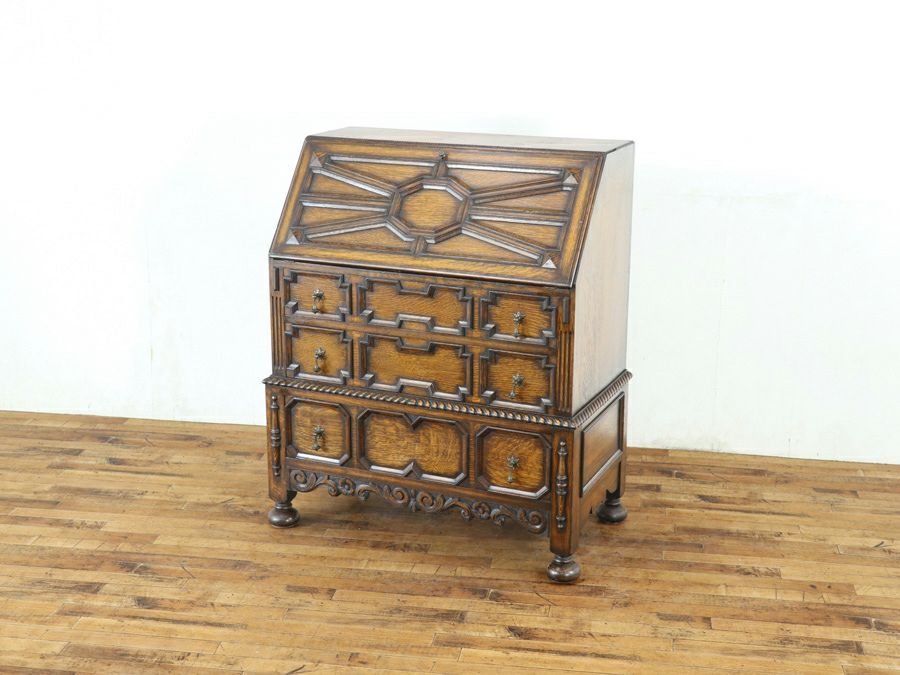 アンティーク家具 ビューロー 80782