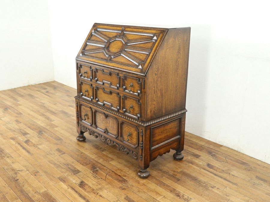 アンティーク家具 ビューロー 80782